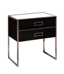 Boheme Monaco 867-080-BCR Тумба, цвет: черный глянец, хром фото