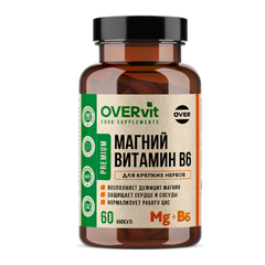 БАД Магний + В6 OVERvit, 90 капсул