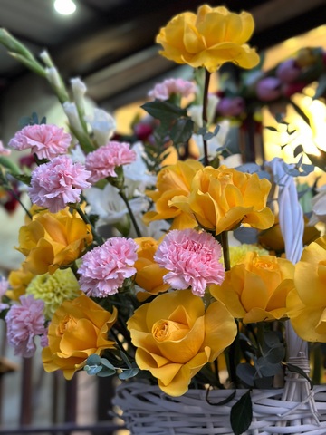 Цветочная авторская корзина "Авиэтта"