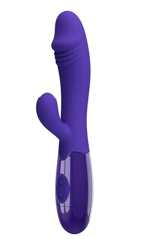 Фиолетовый вибратор-кролик Snappy-Yourth