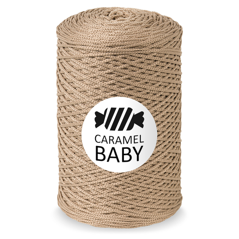 Шнур для вязания Caramel Baby 500 м миндальный латте 7685