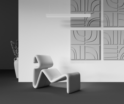 Подвесной светодиодный светильник Maytoni BASIS P051PL-36W2.7-6K-W