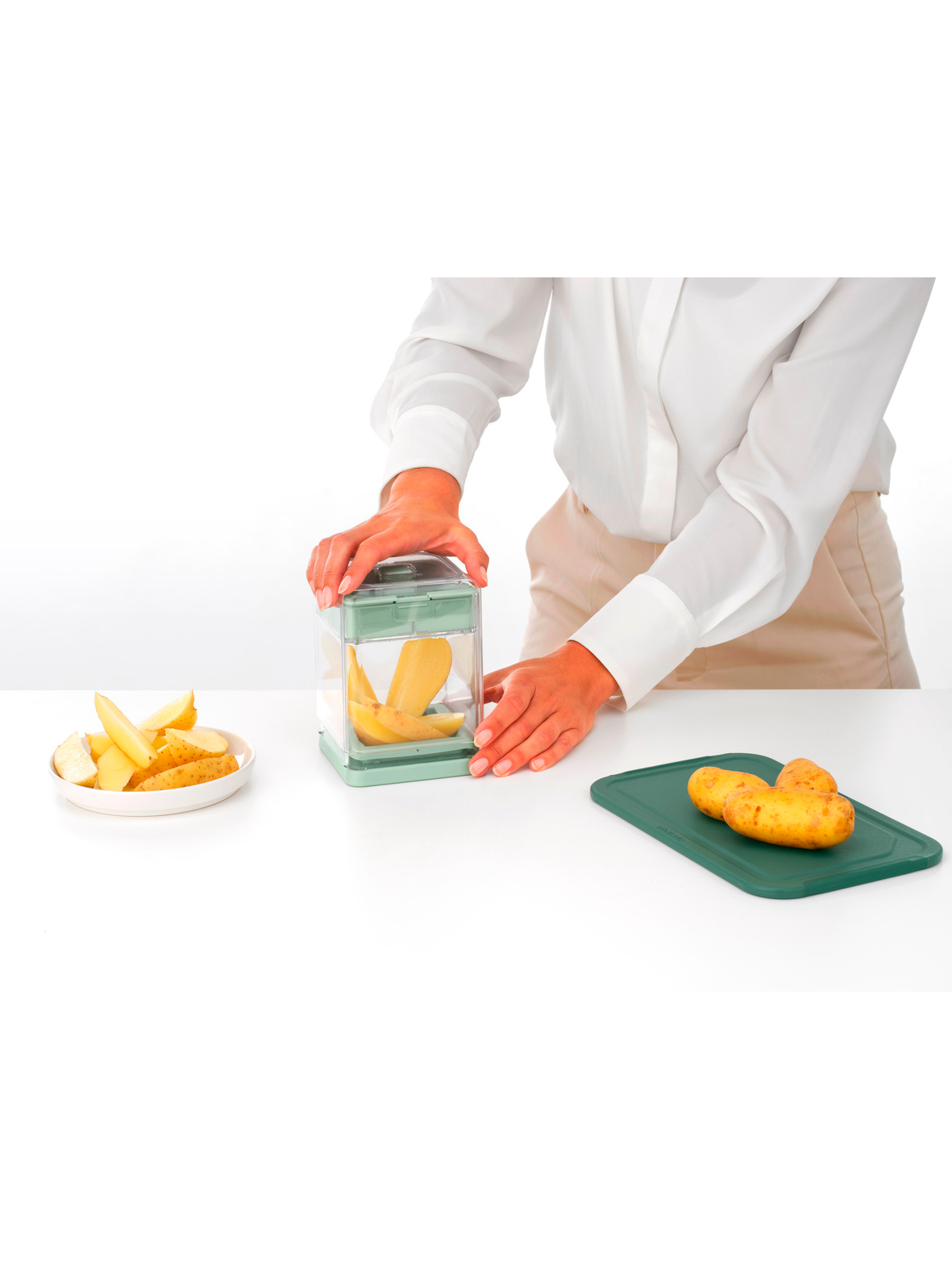 Овощерезка Tasty+, Мятно-голубой, арт. 145421 - фото 12