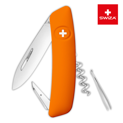 Швейцарский нож SWIZA D01 Standard, 95 мм, 6 функций, оранжевый