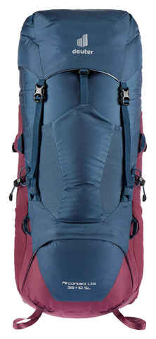 Картинка рюкзак туристический Deuter Aircontact Lite 35+10 SL marine-blackberry - 9