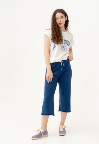 Брюки трикотажные (кюлоты) Bowery NYC укороченные Delft