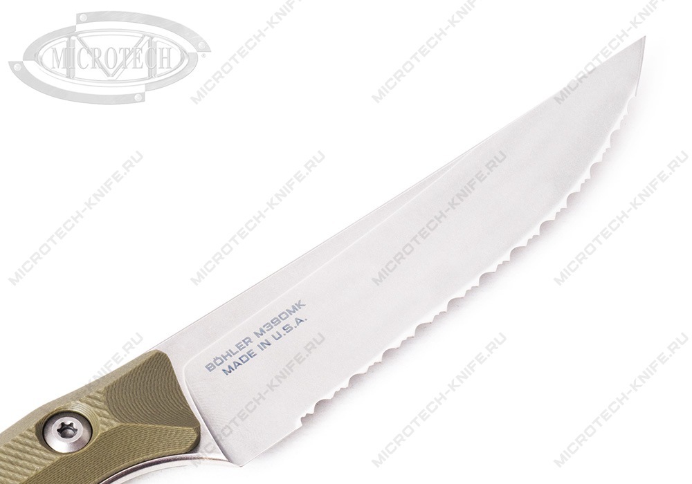 Нож Microtech Kitchen Steak OD Green Serrated
