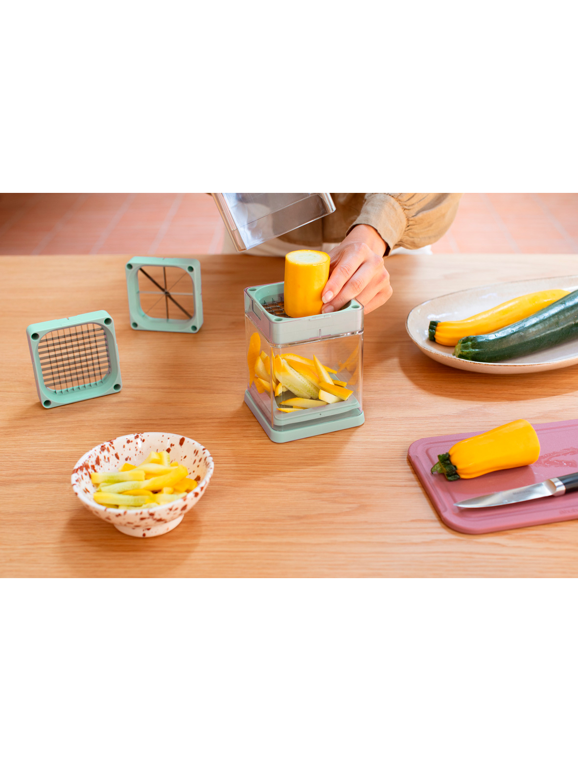 Овощерезка Tasty+, Мятно-голубой, арт. 145421 - фото 13