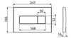 Alcaplast M375 Клавиша смыва для унитаза