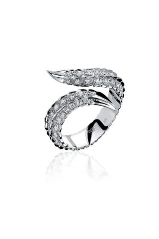Кольцо с бриллиантами  из белого золота JA-K-К6213336