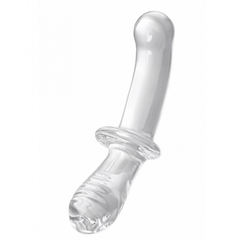 Стеклянный фаллоимитатор Satisfyer Double Crystal (20×5,5 см) прозрачный