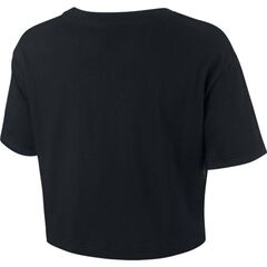 Женская теннисная футболка Nike Sportswear Essential Crop Icon W - black/white