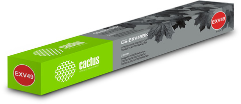 Картридж лазерный Cactus CS-EXV49BK C-EXV49BK BK черный (36000стр.) для Canon IR C3320, C3320i, C3325i, C3330i, C3500, C3520i MFP, C3525i MFP, C3530i MFP
