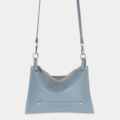 Сумка Julie из кожи теленка, голубого цвета