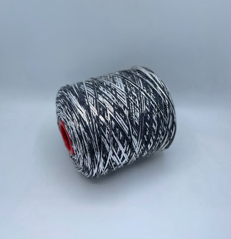 Luxury Production by Ri.Go (пр.Италия), art-Emporium, 180м/100гр, 90%Меринос,8%Полиэстер(фольга), 2%Полиамид , цвет- Графит+серебро(31/351) ,арт.32299