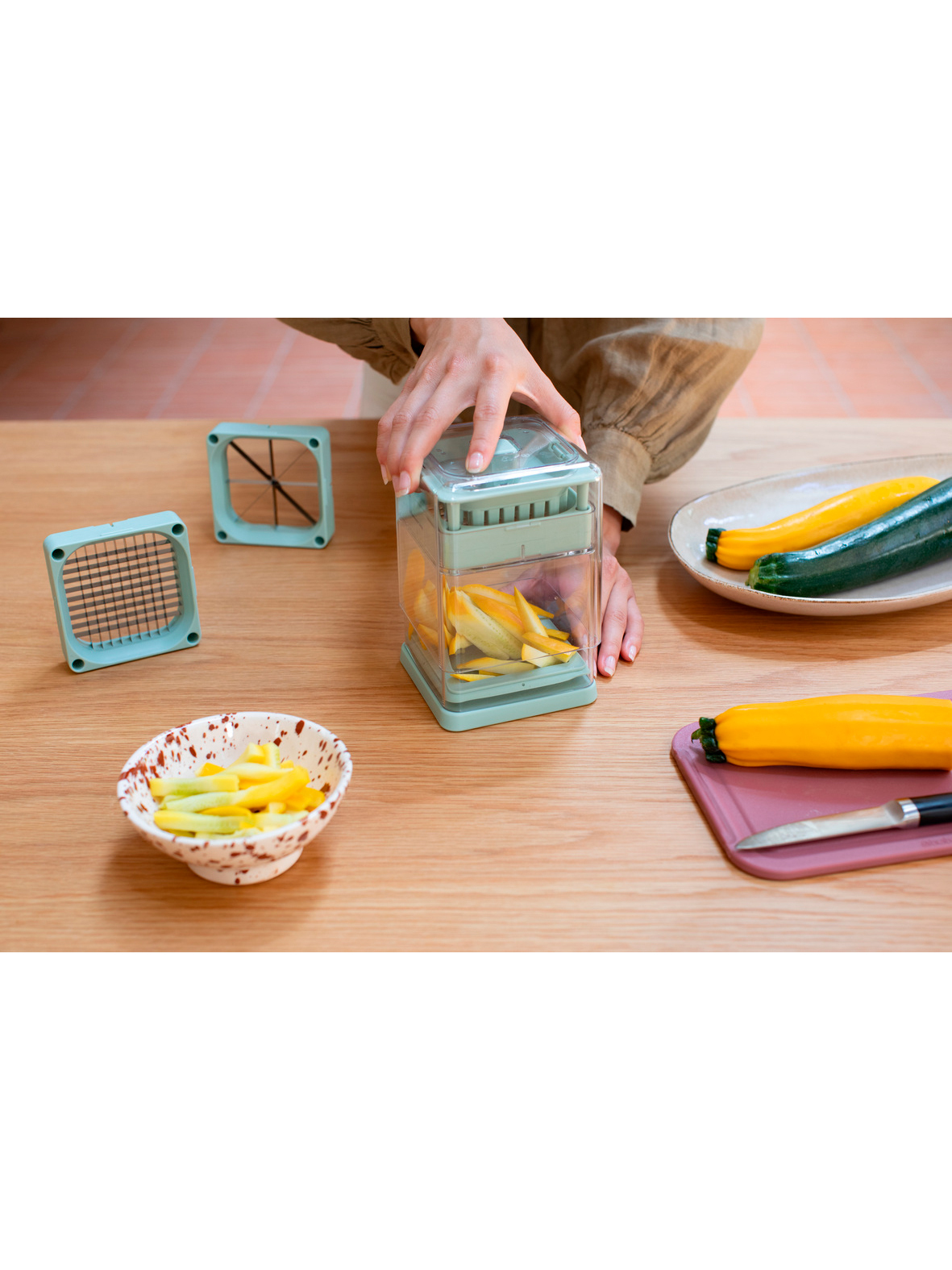 Овощерезка Tasty+, Мятно-голубой, арт. 145421 - фото 14