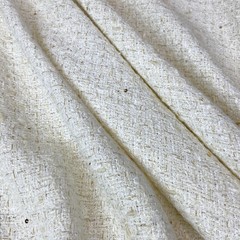 Ткань твид цвет молочный 3088