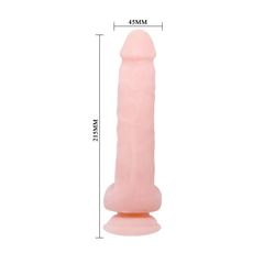 Телесный фаллоимитатор на присоске Super Dildo - 21,5 см. - 