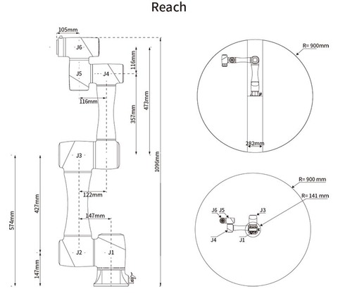 Роботизированный манипулятор DOBOT CR5