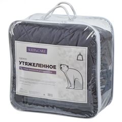 Одеяло 2-сп, 180 х 210 см, Тяжелое, полиэф в-но, 100 г/м2, всесезон, чехол 100% хл,сатин
