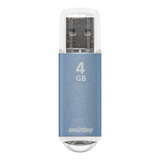 Флешка 4 GB USB 2.0 SmartBuy V-Cut (Синий)