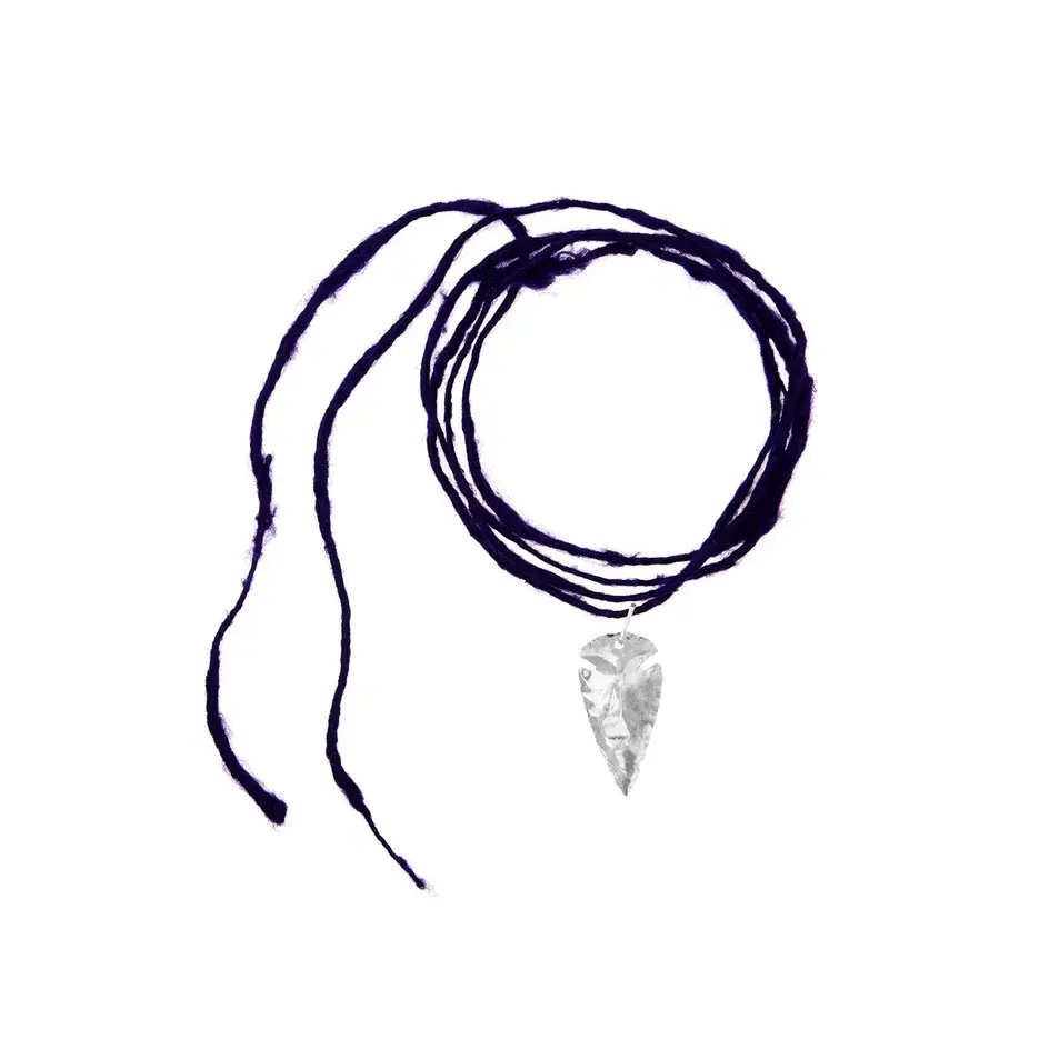 

Колье Silk Yarn Necklace Purple