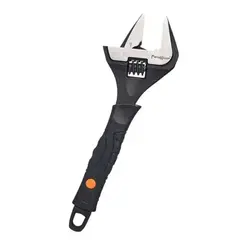 43-1-520 Ключ разводной двухкомпонентная рукоятка, тонкие губки, 200мм (макс 0-39мм) (РемоКолор)