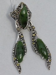 Лиза  (кольцо + серьги из серебра)