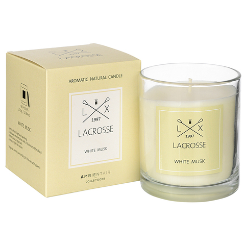 Свеча ароматическая 60ч Ambientair Lacrosse Белый мускус