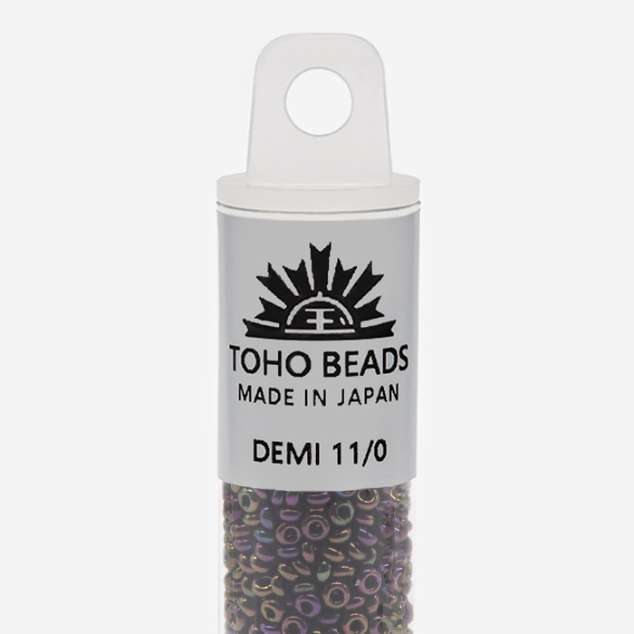 Японский бисер TOHO Demi 11/0 (№85), металлизированный, непрозрачный глянцевый