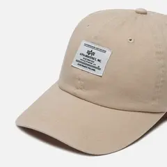 Бейсболка Alpha Industries Battlewash Cap Vintage Khaki (Бежевый)