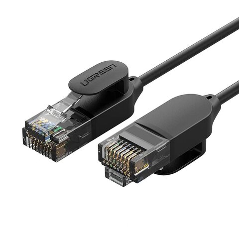 Кабель  UGREEN NW122 (70656) CAT 6A Pure Copper Ethernet Cable. Диаметр: 2,8, 10м, черный