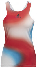 Топ теннисный Adidas Mel Y Tank W - white/vivid red/skyrus
