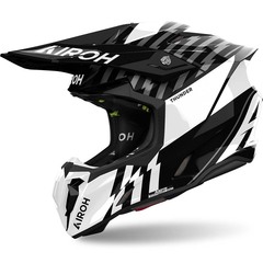 Кроссовый шлем Airoh Twist 3 Thunder black/white gloss M (57-58)