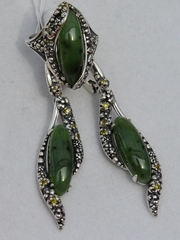 Лиза  (кольцо + серьги из серебра)