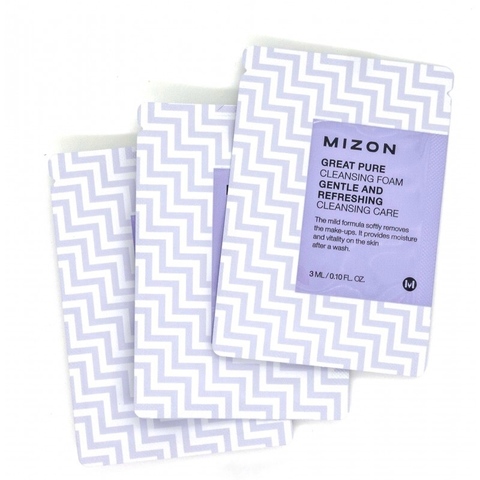 mizon great pure cleansing foam pouch