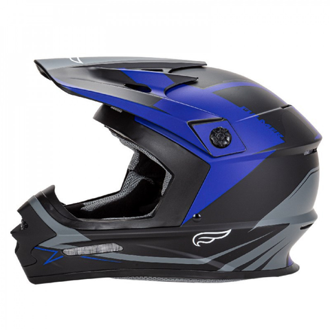 Шлем кроссовый FULMER 204/MPX черный/синий (59-60CM) L