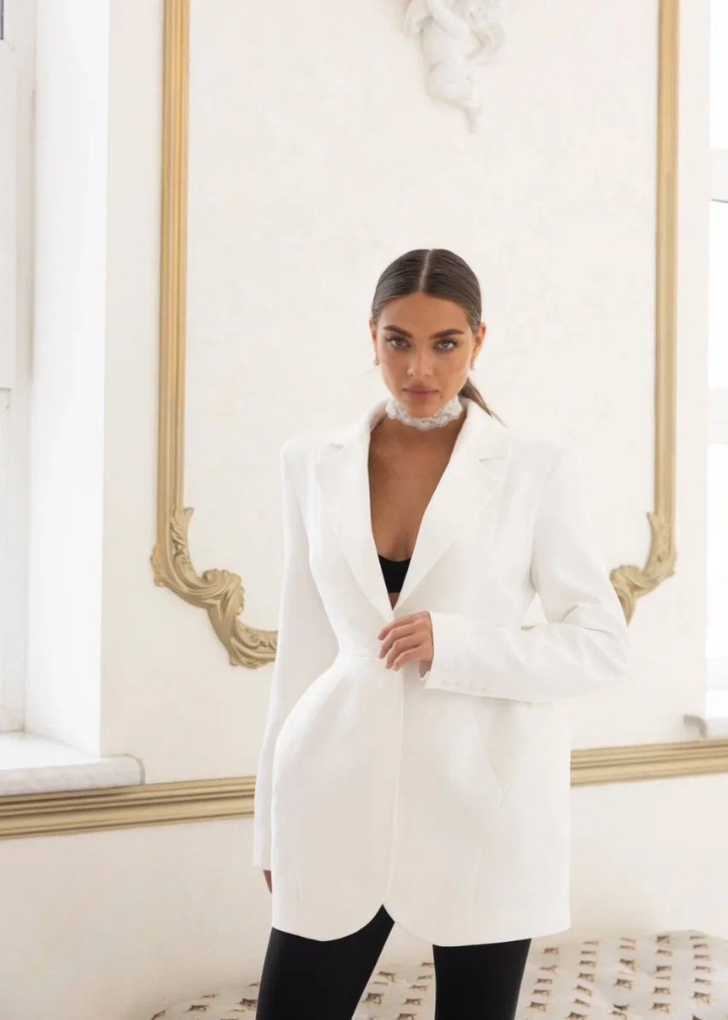 Жакет "Инстамодель", Белый