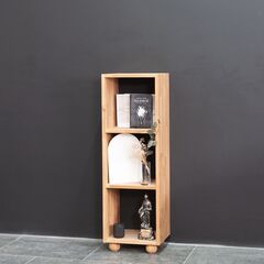 Стеллаж деревянный Эдгар, модульный, из массива дуба на ножках