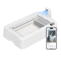 Открытый автоматический лоток с камерой Purobot Crystal Duo PETKIT