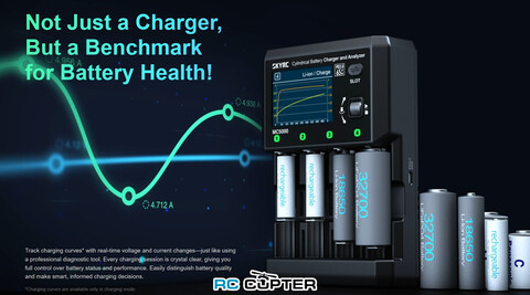 Зарядное устройство SkyRC MC5000 для цилиндрических батарей (Li/Na/Ni) x4, 80W (AC), 5A