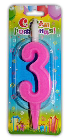 Свеча-цифра тортовая 