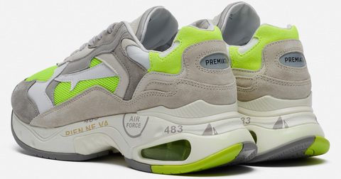 Premiata Sharky 252 Серые с зеленым