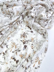 Вискоза с нейлоном, крэш вуаль, Цветочные иллюзии