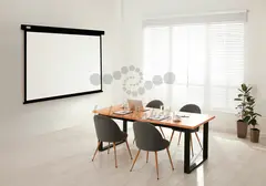 Экран Cactus 187x332см Wallscreen CS-PSW-187X332-BK 16:9 настенно-потолочный рулонный черный — фото 4