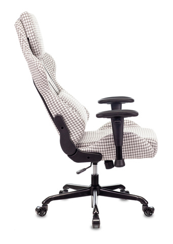 Кресло игровое Zombie VIKING LOFT серый Morris-1 гусин.лапка с подголов. крестовина металл Бюрократ