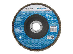 45-6-260 Круг лепестковый торцевой шлифовальный, оксид алюминия, Р60, 8500 об/мин, 150х22мм (РемоКолор)