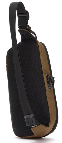 Картинка рюкзак однолямочный Pacsafe Metrosafe X urban sling коричневый - 3