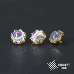 Amulet Moonstone PVD Yellow