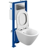 Cersanit 68306 Комплект CITY SMART CO DPL EO slim инсталляция LINK PRO кнопка TWINS пластик хром глянцевый